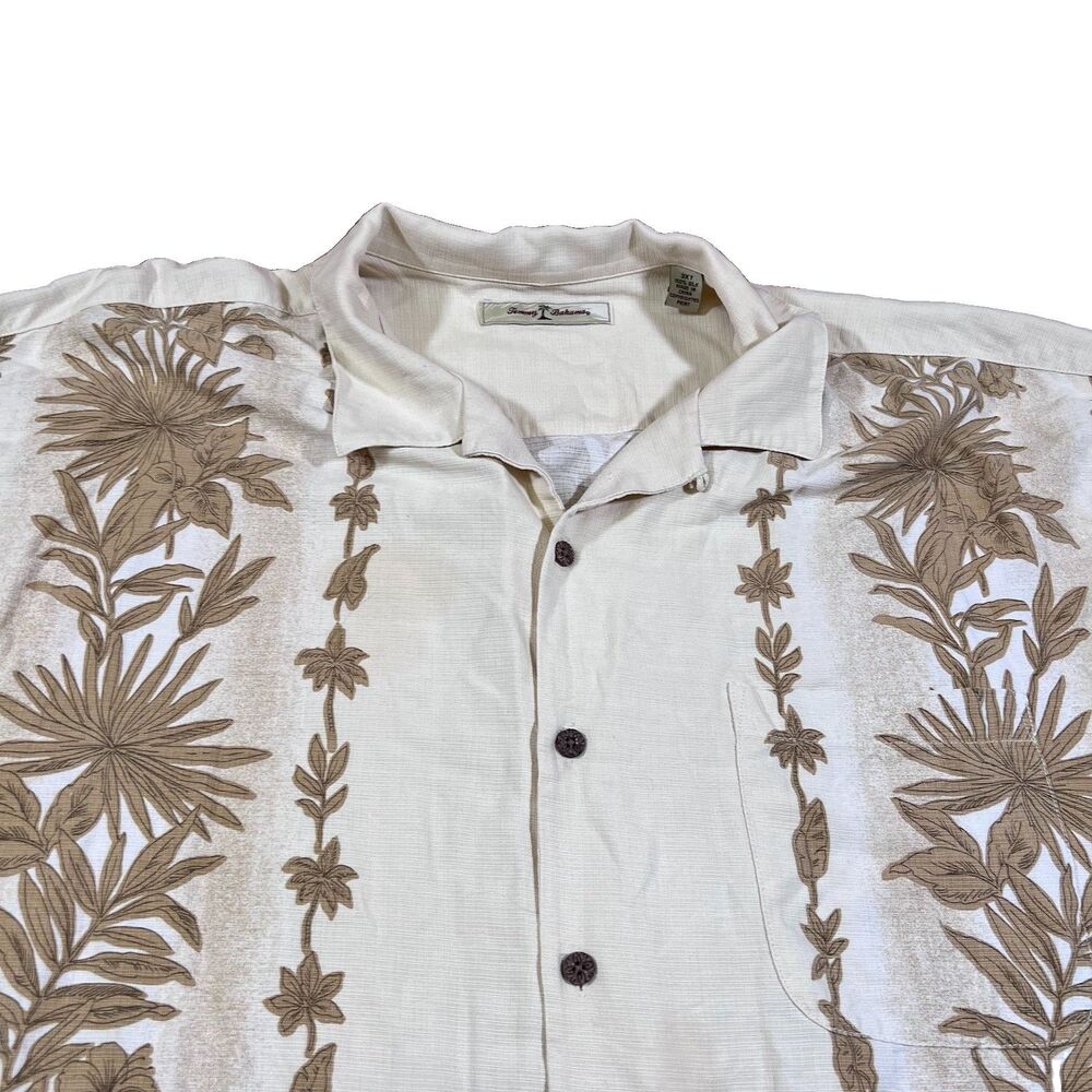 Tommy Bahama 100% Silk Hawaiian Camp Shirt Tropical Floral Aloha Men's 3XT - Picture 6 of 11
